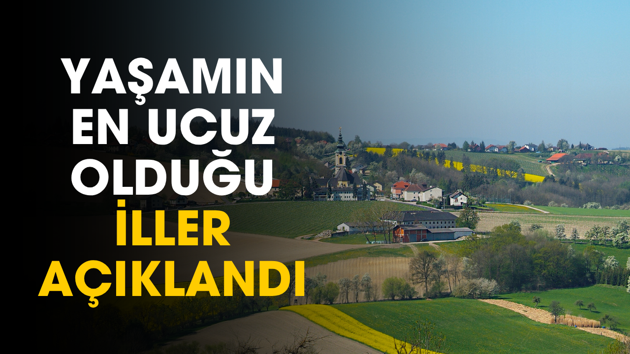 TÜİK açıkladı! En ucuz 20 şehir açıklandı