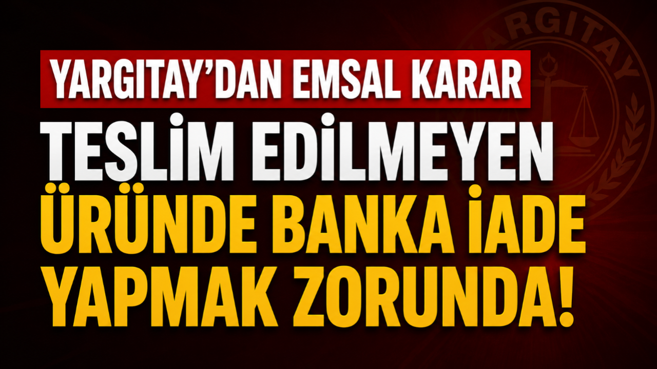 Yargıtay'dan emsal karar! Teslim edilmeyen üründe banka iade yapacak