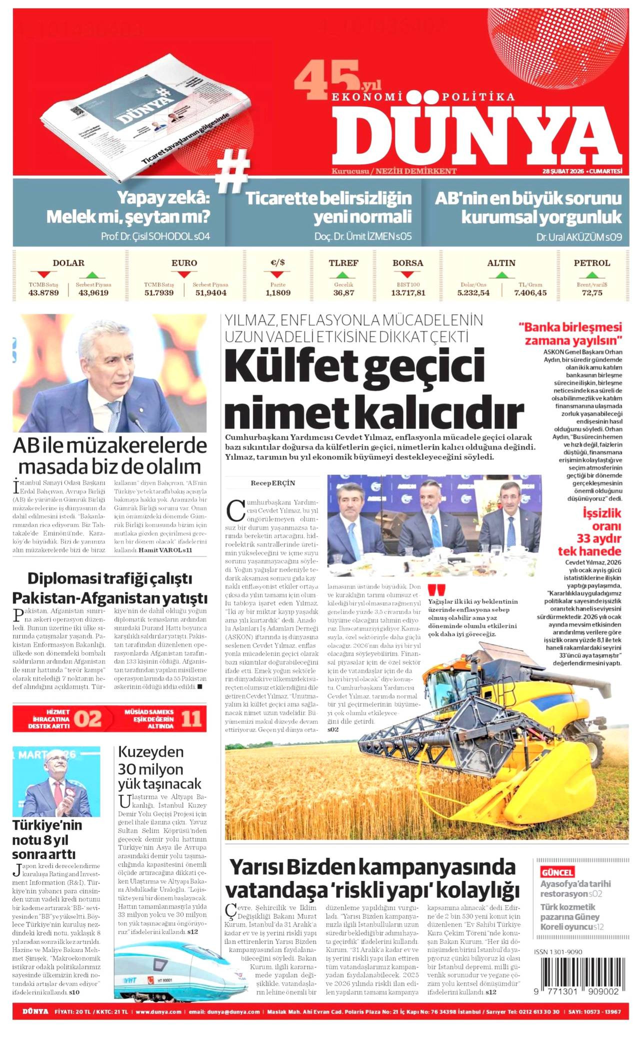 Dünya Gazete Manşeti