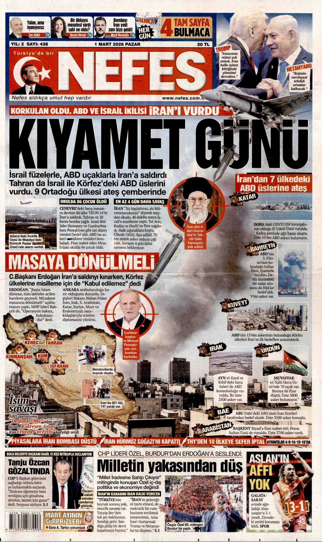 Nefes Gazete Manşeti