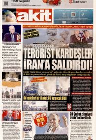 Yeni Akit Gazete Manşeti