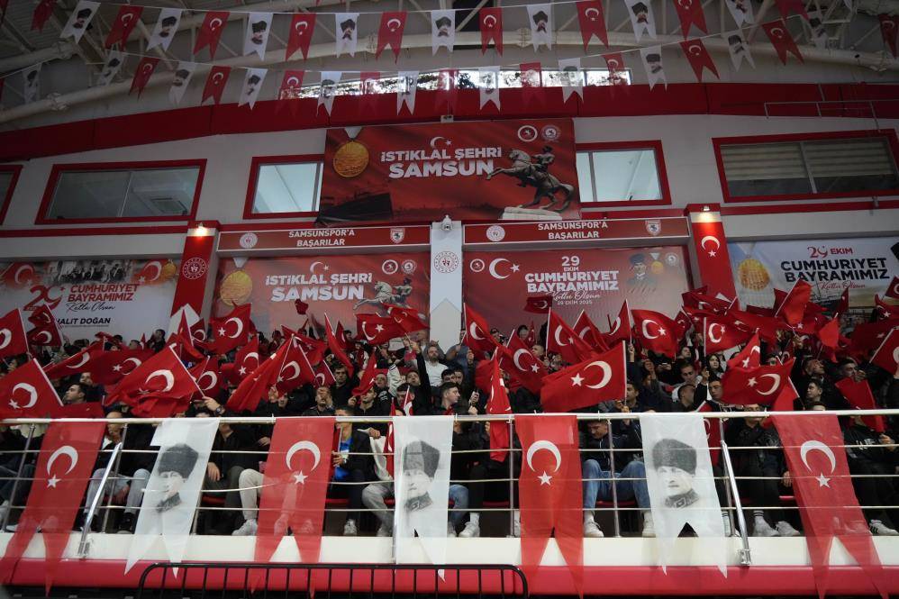 Samsun'da 29 Ekim Cumhuriyet Bayramı coşkusu yaşandı