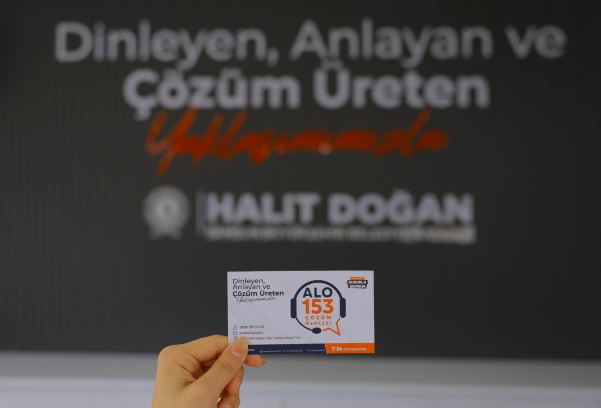 Samsun Büyükşehir, Bafra'da 153 Çözüm Merkezi açtı