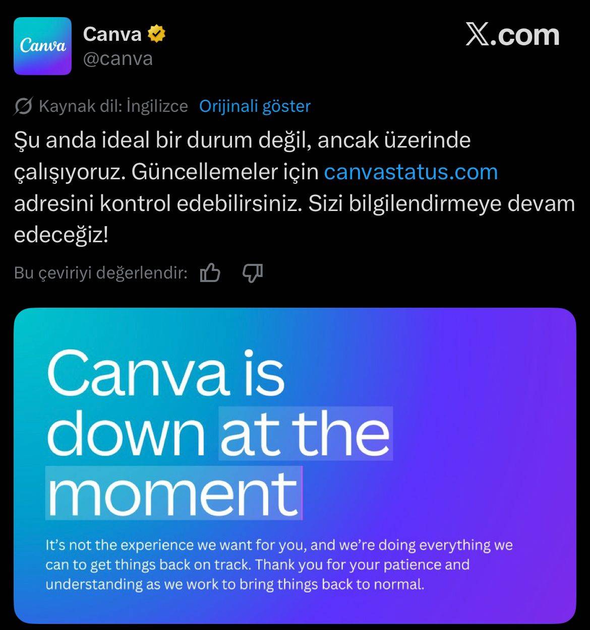 Canva 503 ve 500 hata kodu ne anlama geliyor? Açıklama geldi! Ne zaman düzelecek?
