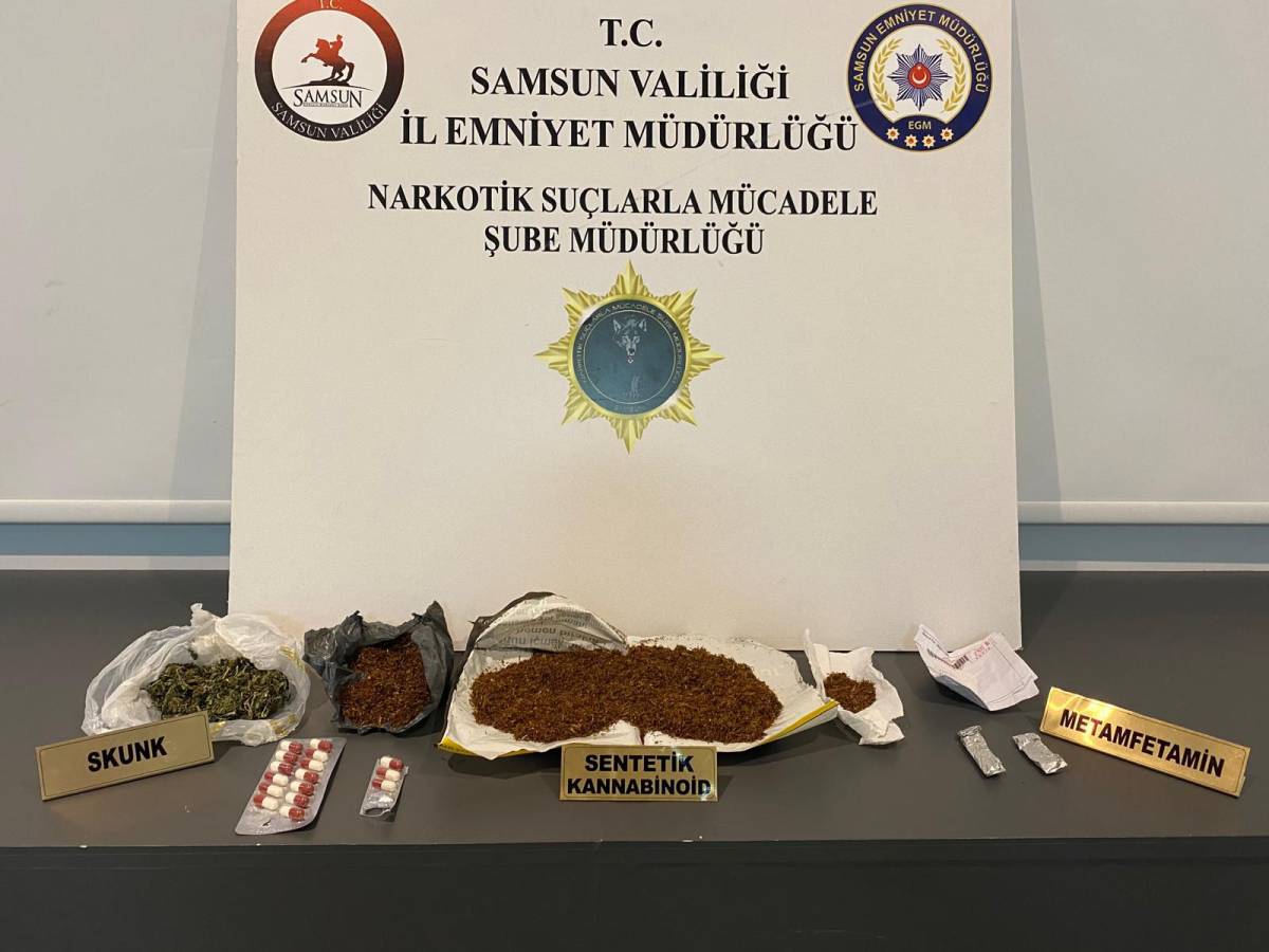 Samsun’da uyuşturucu operasyonunda 3 kişi yakalandı
