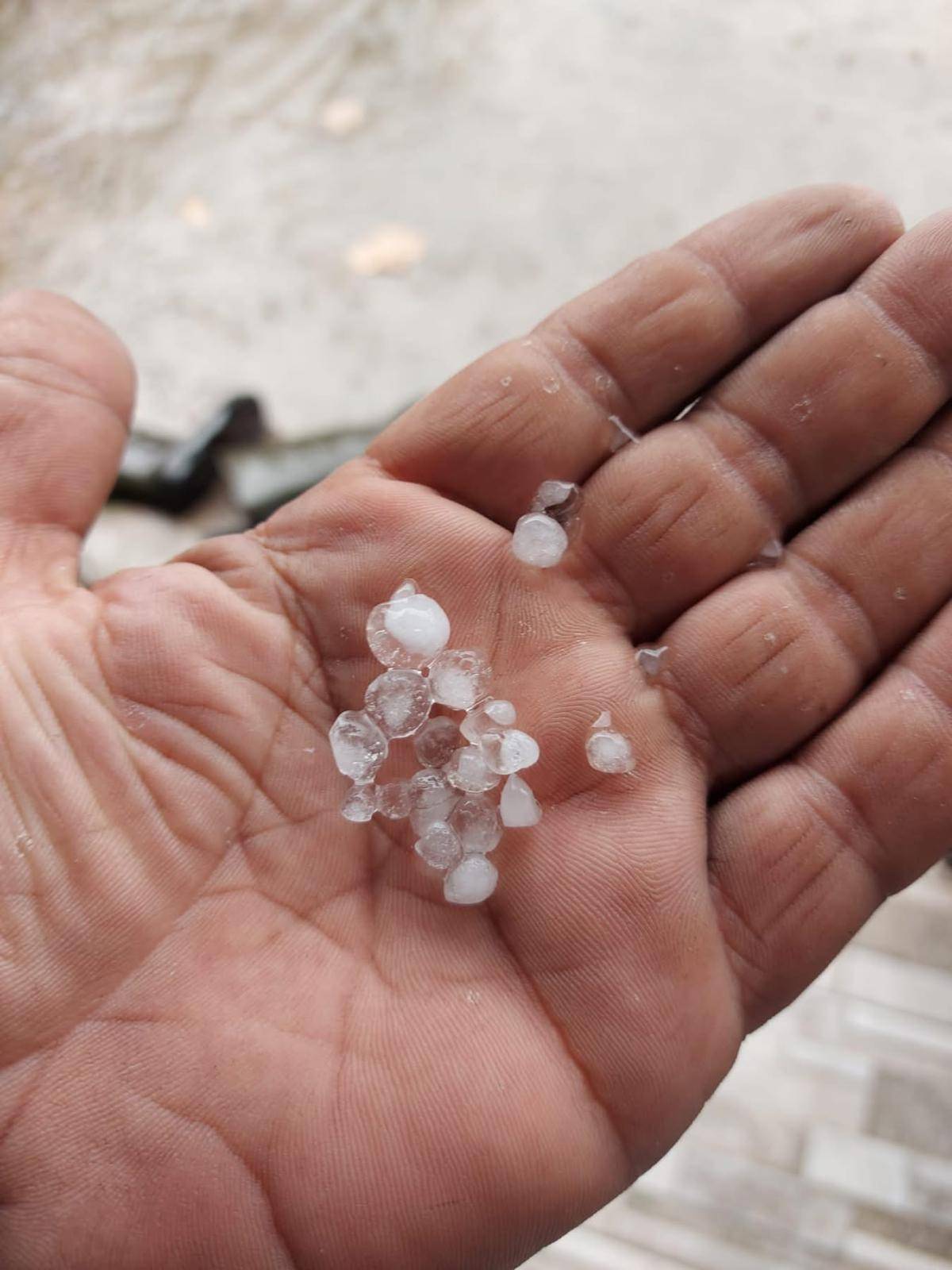 Samsun’da etkili olan dolu çiftçileri etkiledi