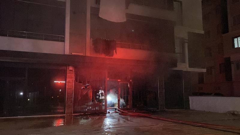 İş yerinde korkutan yangın!