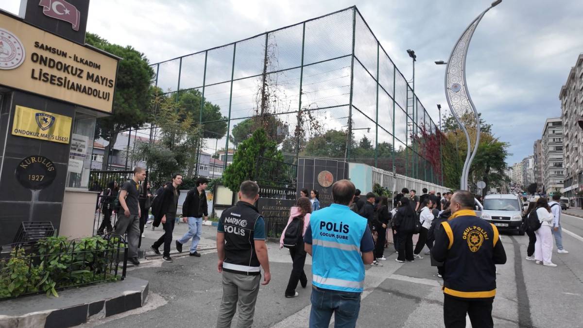 Samsun’da okul çevreleri ve servis araçlarına eş zamanlı denetim