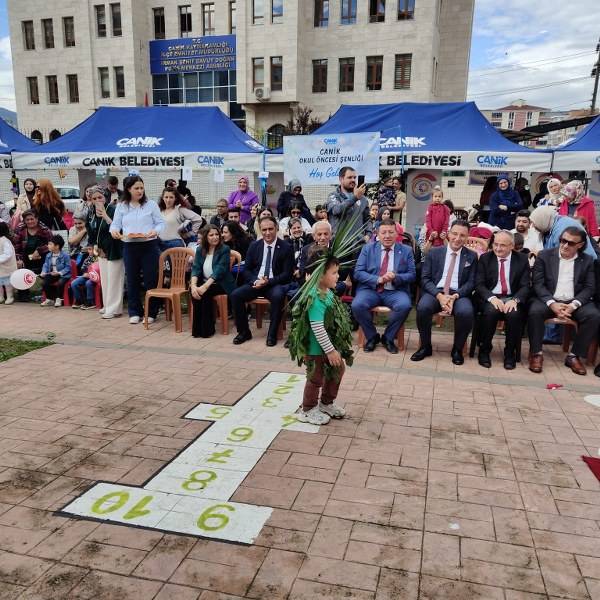 Samsun Canik'te Okul Öncesi Şenliği! Minikler hem eğlendi hem öğrendi