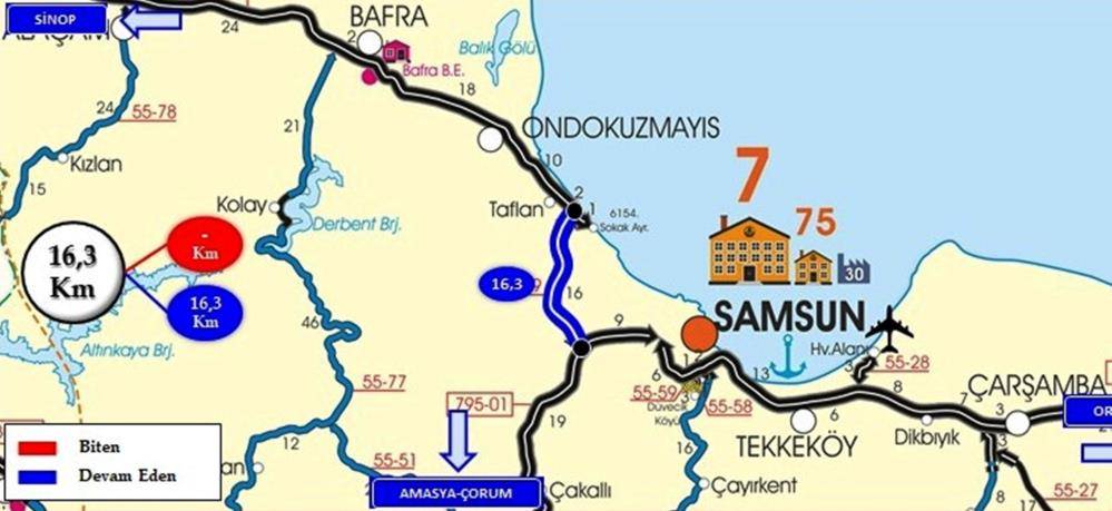 Samsun'a 'Batı Çevre Yolu' projesi geliyor