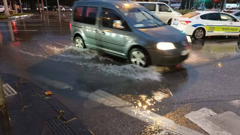 Samsun'da şiddetli yağış