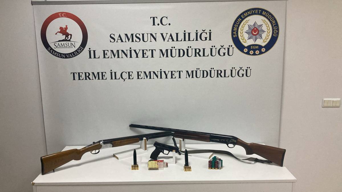 Samsun’da geniş kapsamlı uygulama! Silah ve mühimmat ele geçirildi, kaçaklar yakalandı