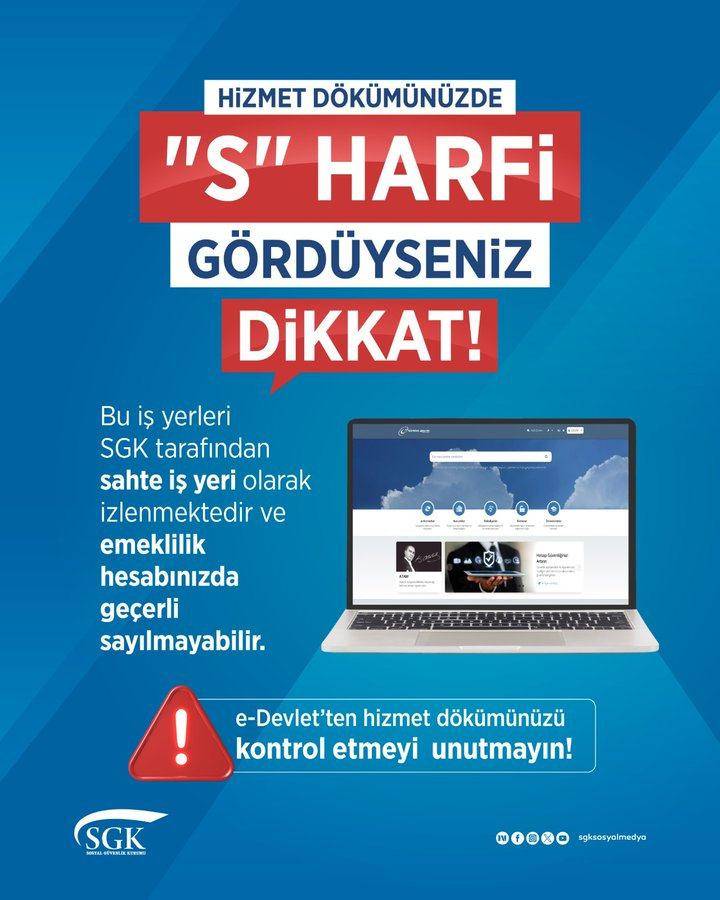 SGK'dan kritik uyarı! Hemen kontrol edin