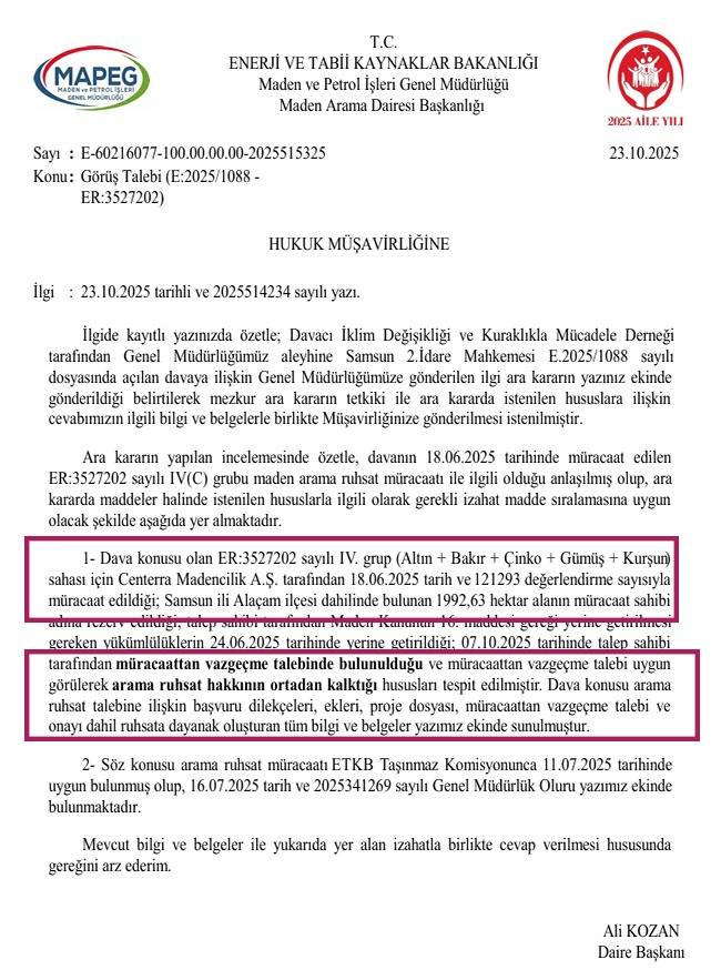Kanadalı altın firması Alaçam'dan çekildi