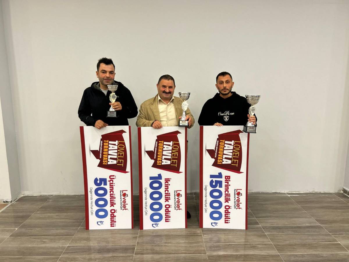 Samsun’da tavla tutkunları Lovelet’te buluştu