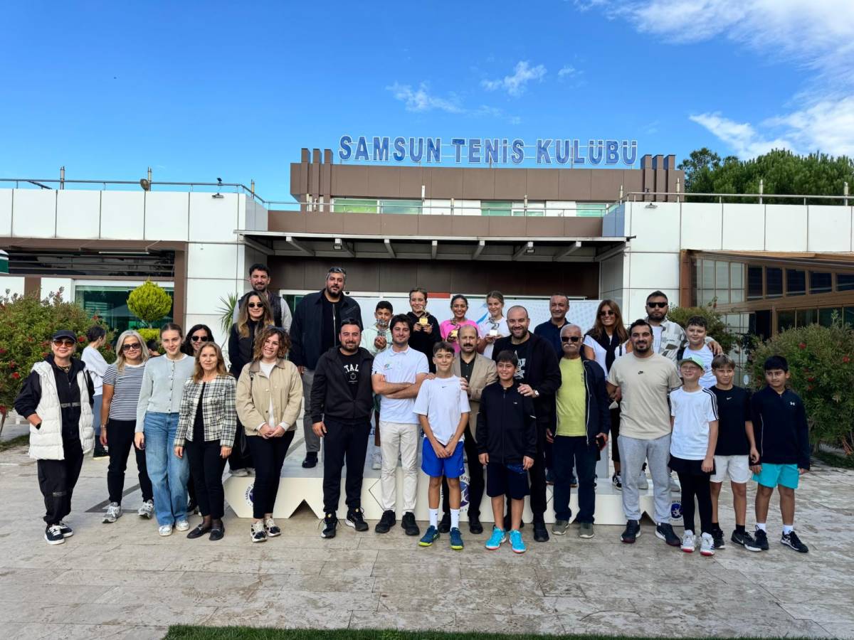 Samsun’da '12 Yaş Hafta Sonu Tenis Turnuvası' sona erdi