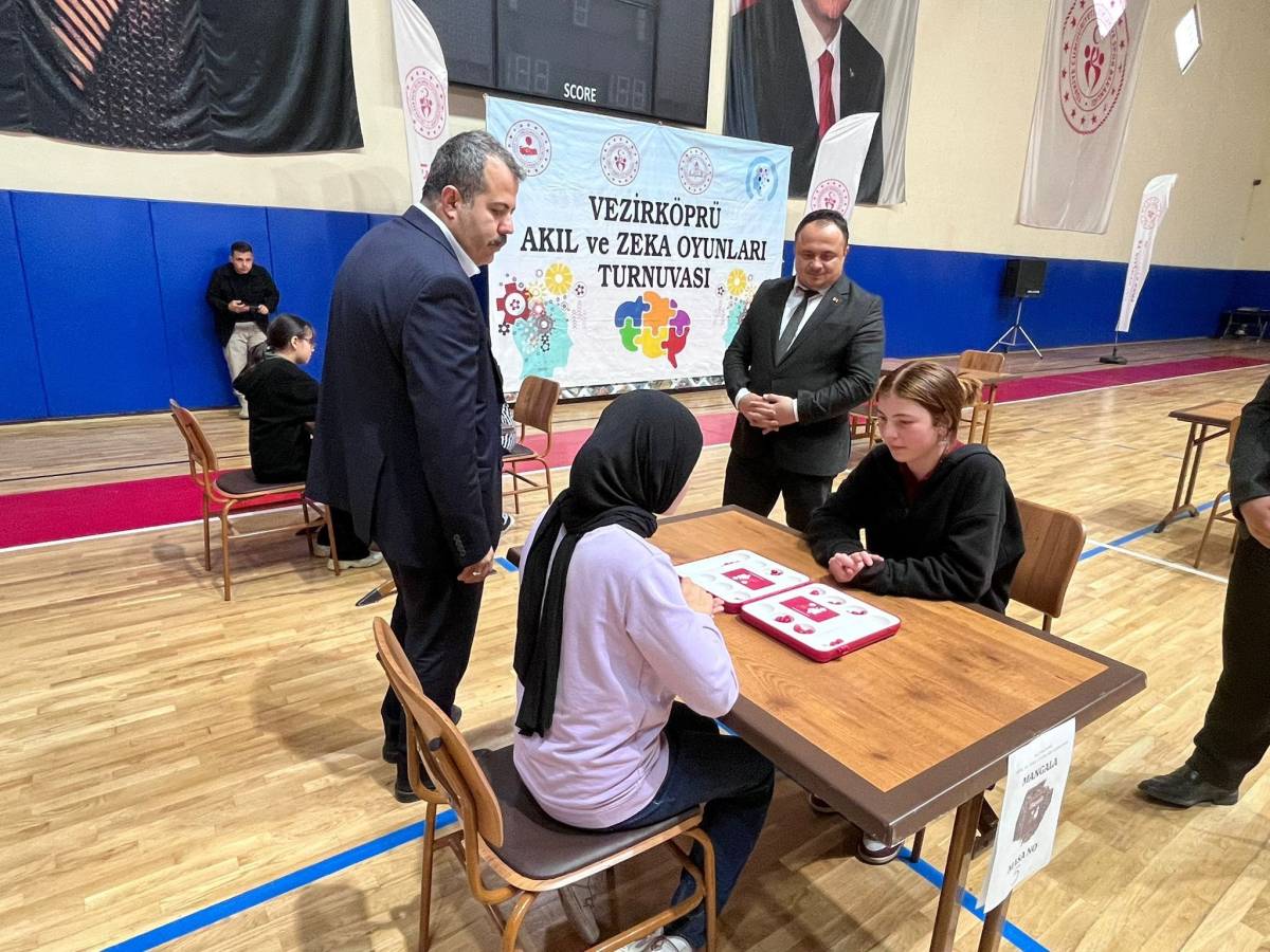 Vezirköprü'de 'Akıl ve Zeka Oyunları Turnuvası' düzenlendi