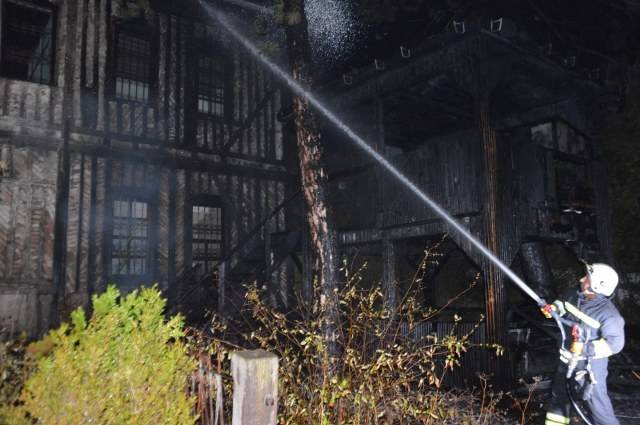 Samsun’da Atatürk’ün kaldığı tarihi konakta yangın