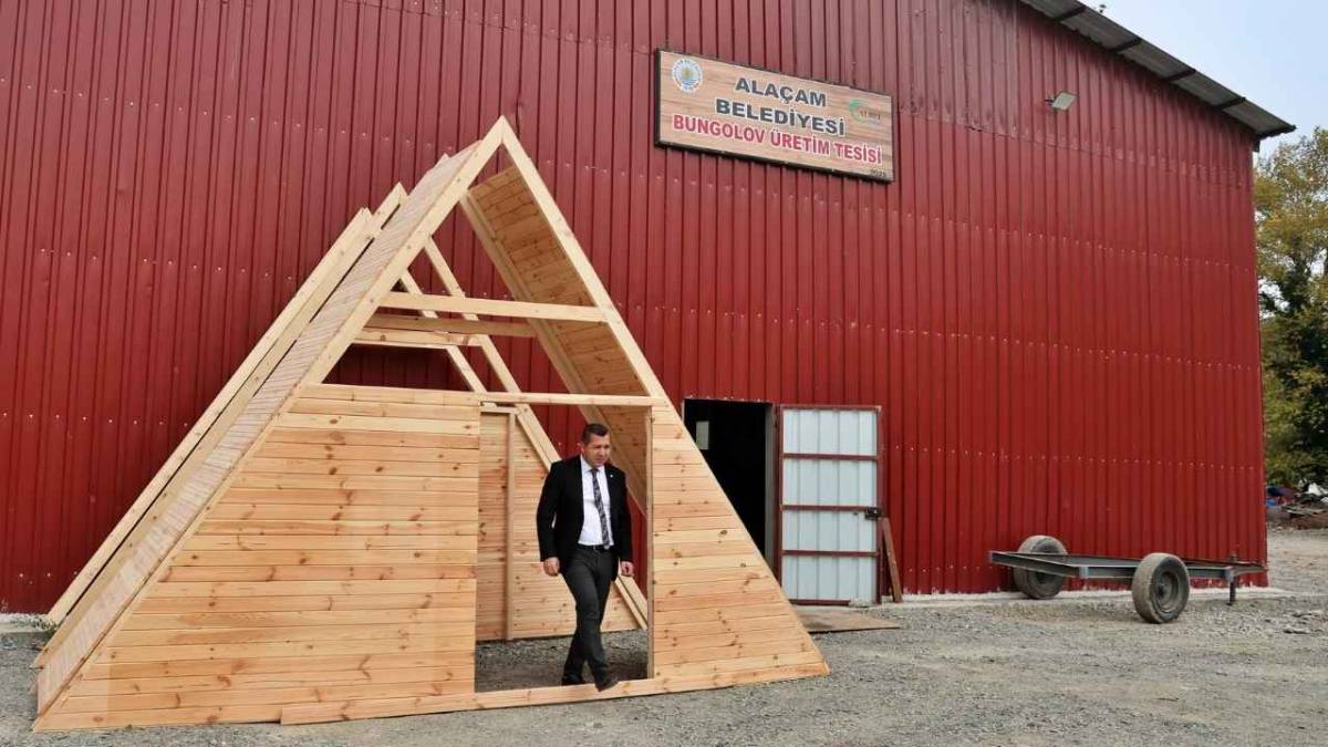 Alaçam Belediyesi personel maaşını bungalovlarla ödüyor