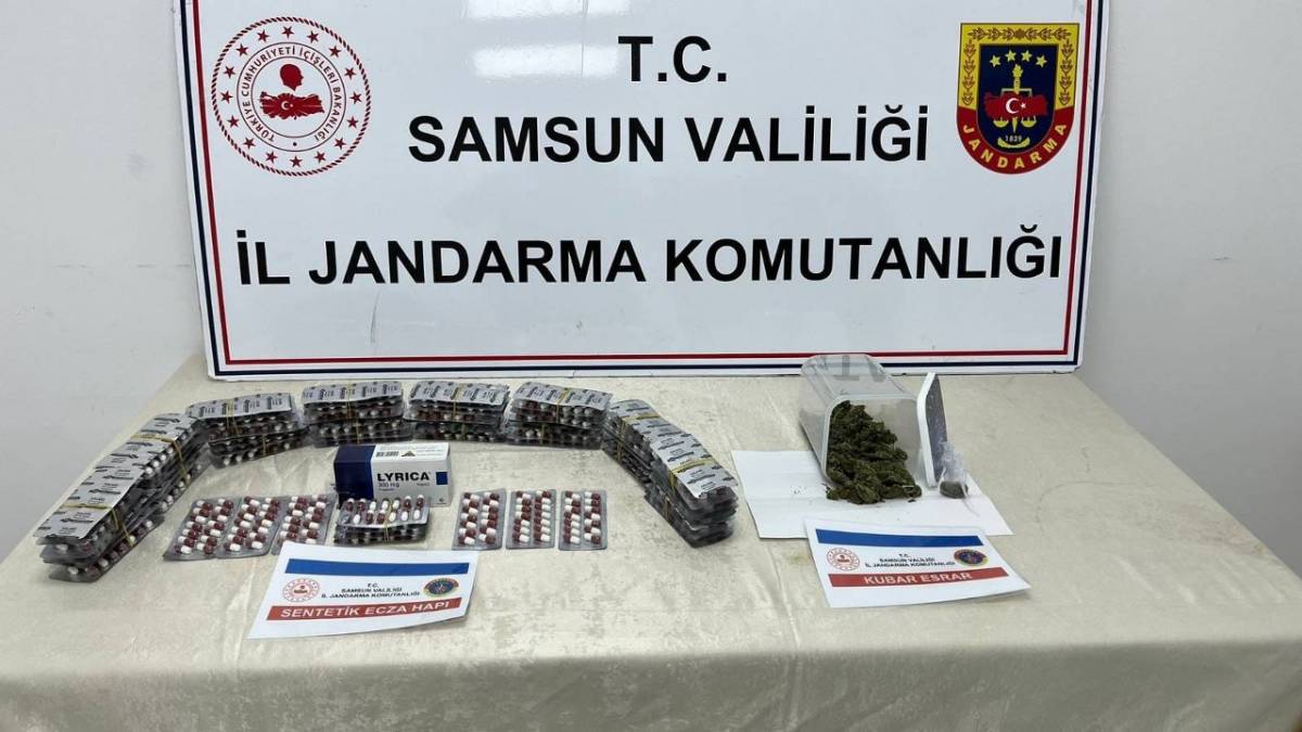 Samsun'da jandarmadan Ayvacık ve İlkadım'da silah ve uyuşturucu operasyonu