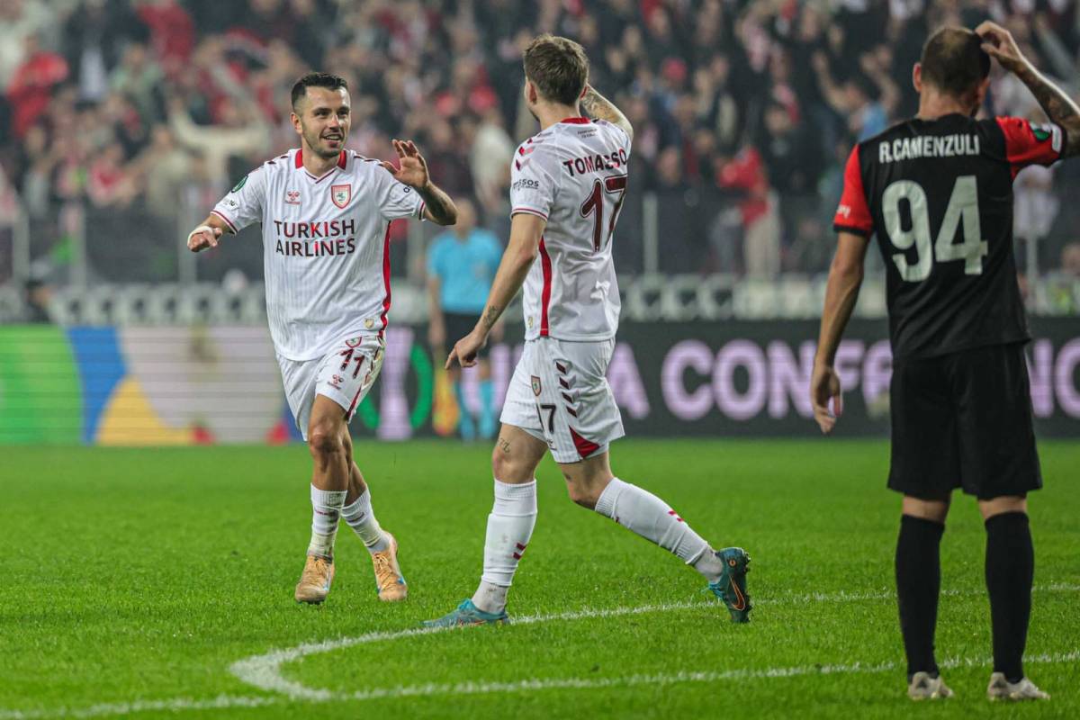 Samsunspor Hamrun Spartans yenerek Konferans Ligi'nde liderlik koltuğuna oturdu