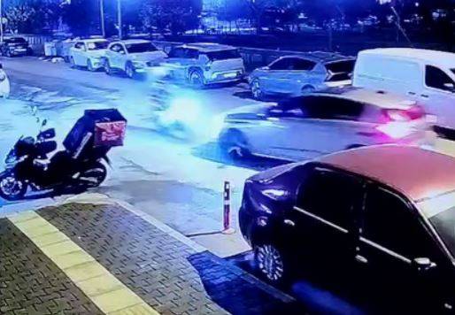 Samsun'da otomobilin çarptığı motosikletli yaralandı