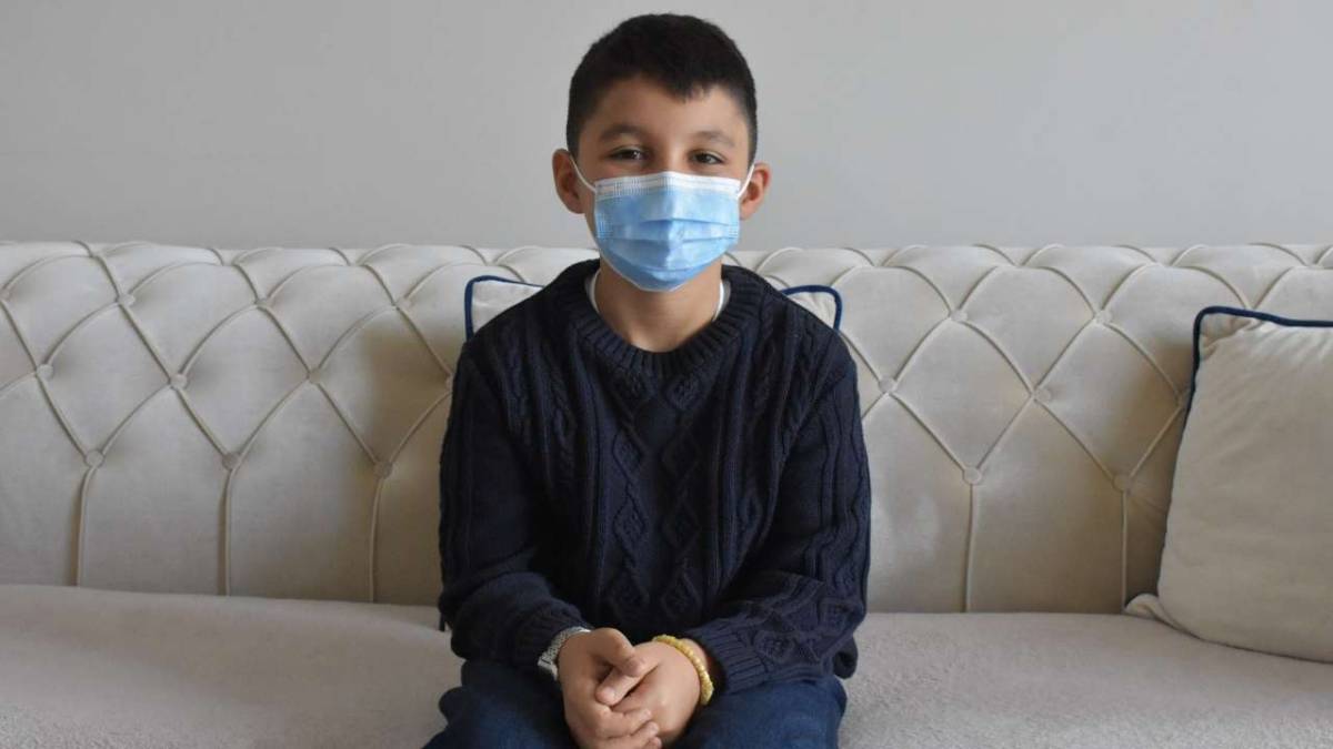 Samsun'da lösemi teşhisi konulan Mirza hayata tutundu