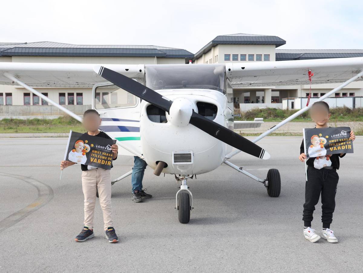 LÖSEV’den iyileşmiş çocuklara gökyüzünde umut uçuşu