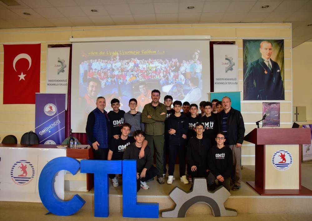 TUSAŞ baş test pilotundan OMÜ öğrencilerine gökyüzü dersleri