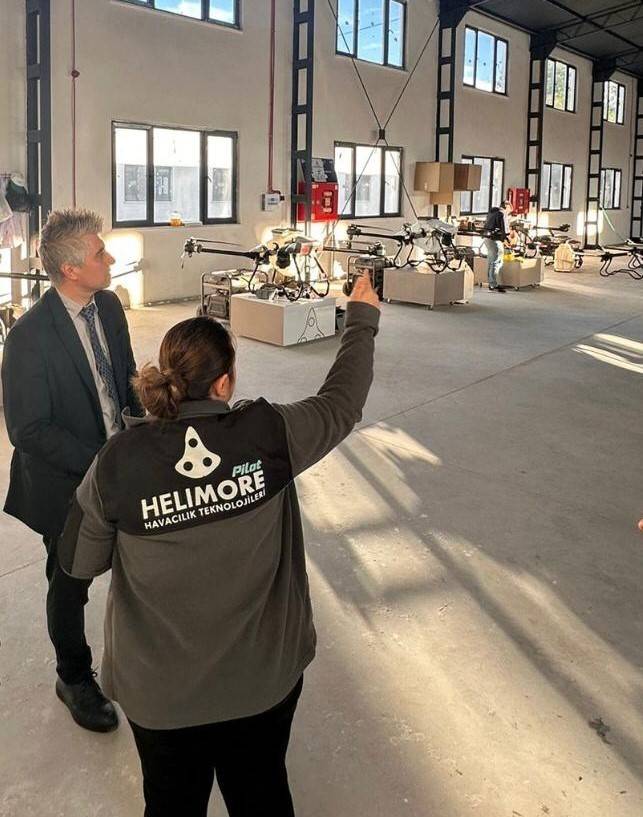 OMÜ'de öğrenciler tasarımı gökyüzünden öğrendi