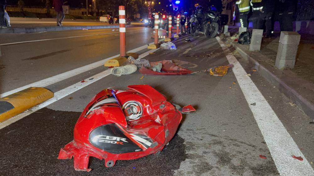 Samsun'da motosiklet kazası: 3 ağır yaralı