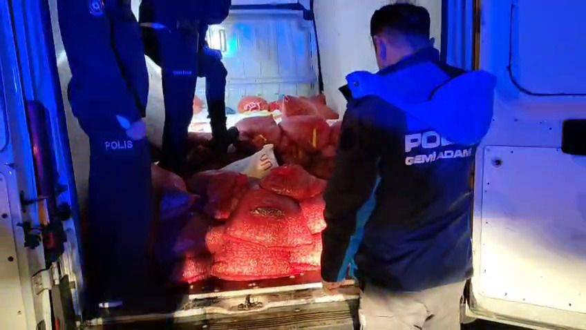 Samsun’da 2 ton 600 kilo midye ele geçirildi