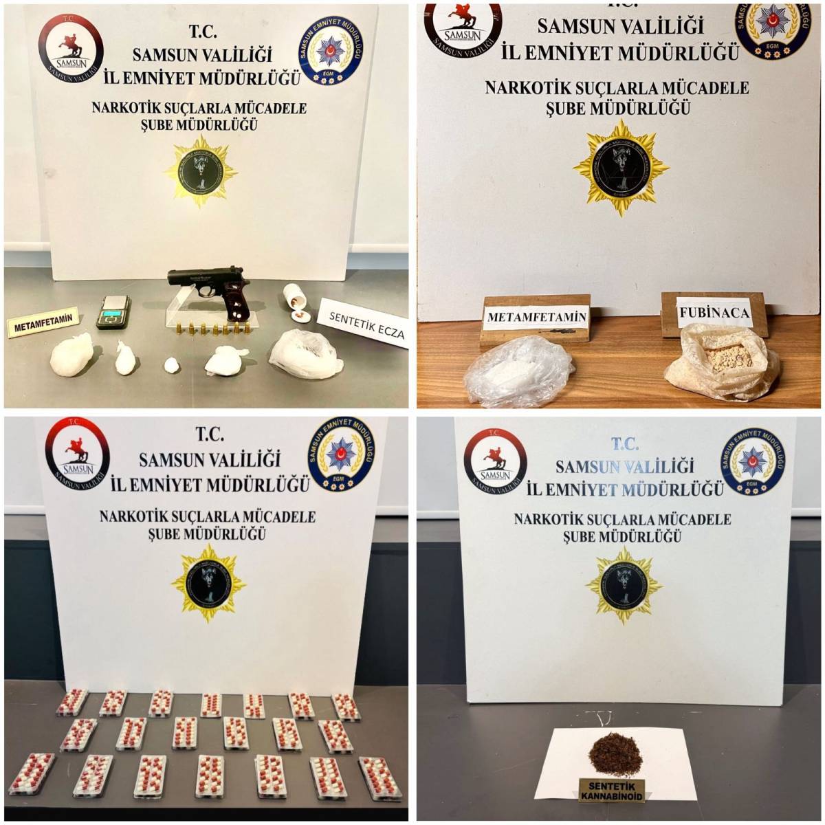 Samsun’da 4 ilçede geniş kapsamlı uyuşturucu baskını