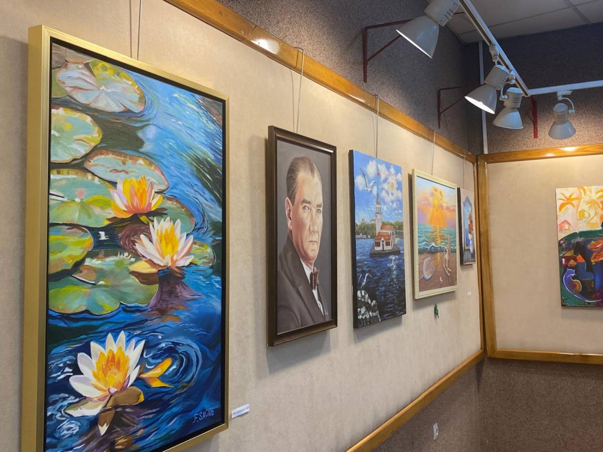 Samsun’da Atölye Martı Karma Resim Sergisi açıldı