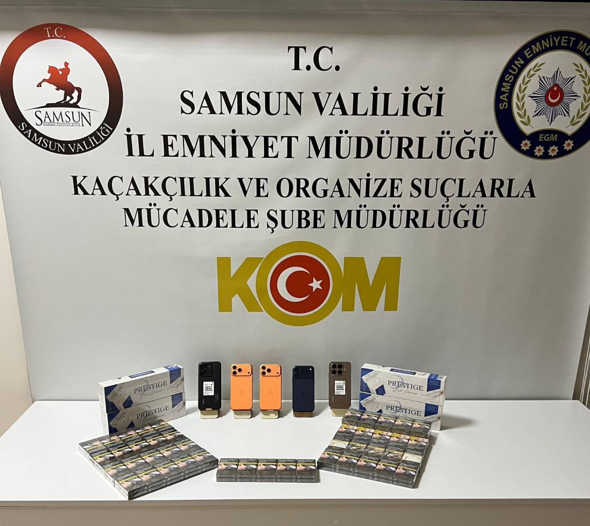 Samsun’da kaçak ürün operasyonu! 3 şüpheli hakkında işlem yapıldı