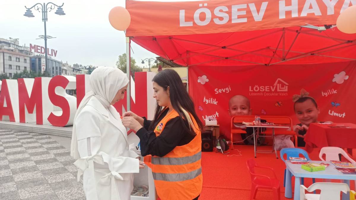 Samsun'da LÖSEV Turuncu Çadırı'na anlamlı ziyaret