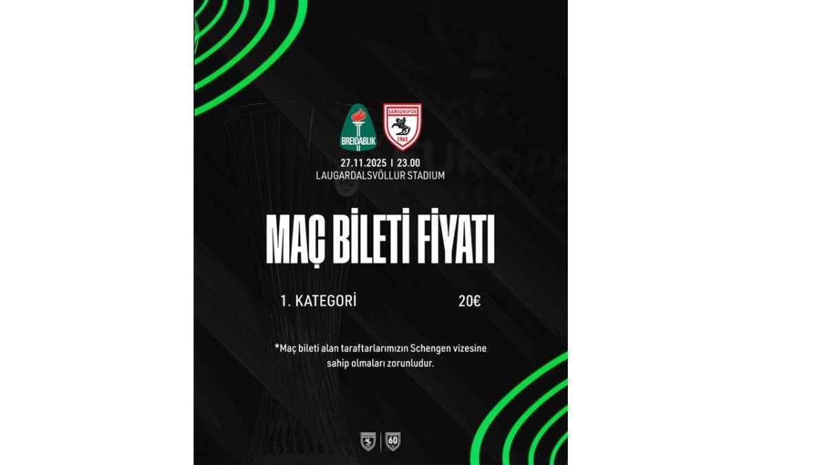Samsunspor'un Breidablik maçının biletleri ne zaman satışa çıkıyor?  Samsunspor'un  Breidablik maçının bilet fiyatı ne kadar?