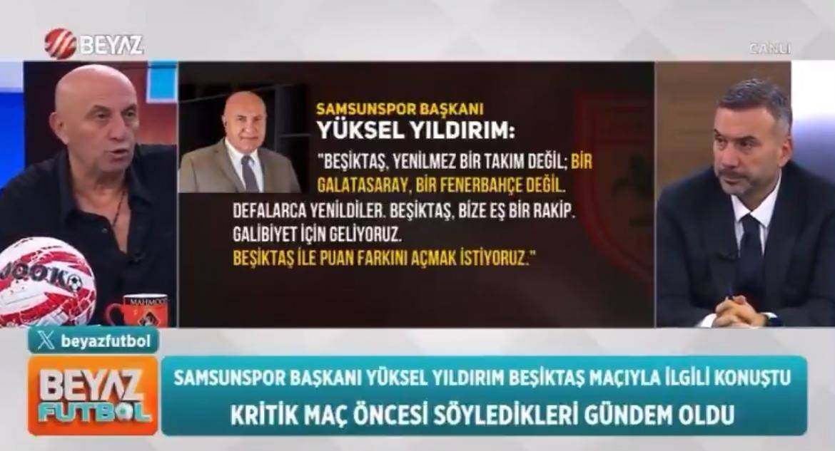 Beşiktaş'ın efsane oyuncusu Engin'den Samsunspor Başkanı Yıldırım'a destek
