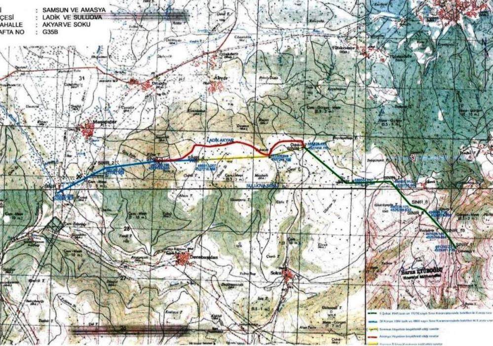 Samsun-Amasya sınırında toprak krizi büyüyor!
