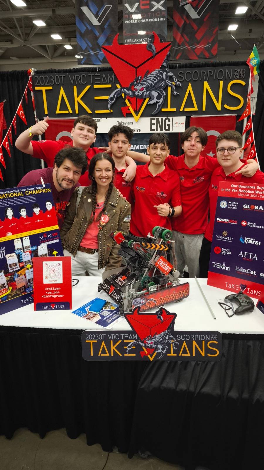 Türkiye’nin en iyi robotik takımı Takevians zirvede