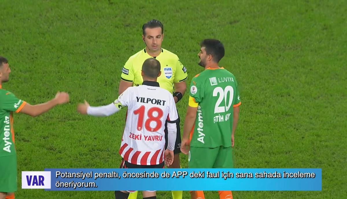 Samsunspor-Alanyaspor maçının VAR kayıtları açıklandı