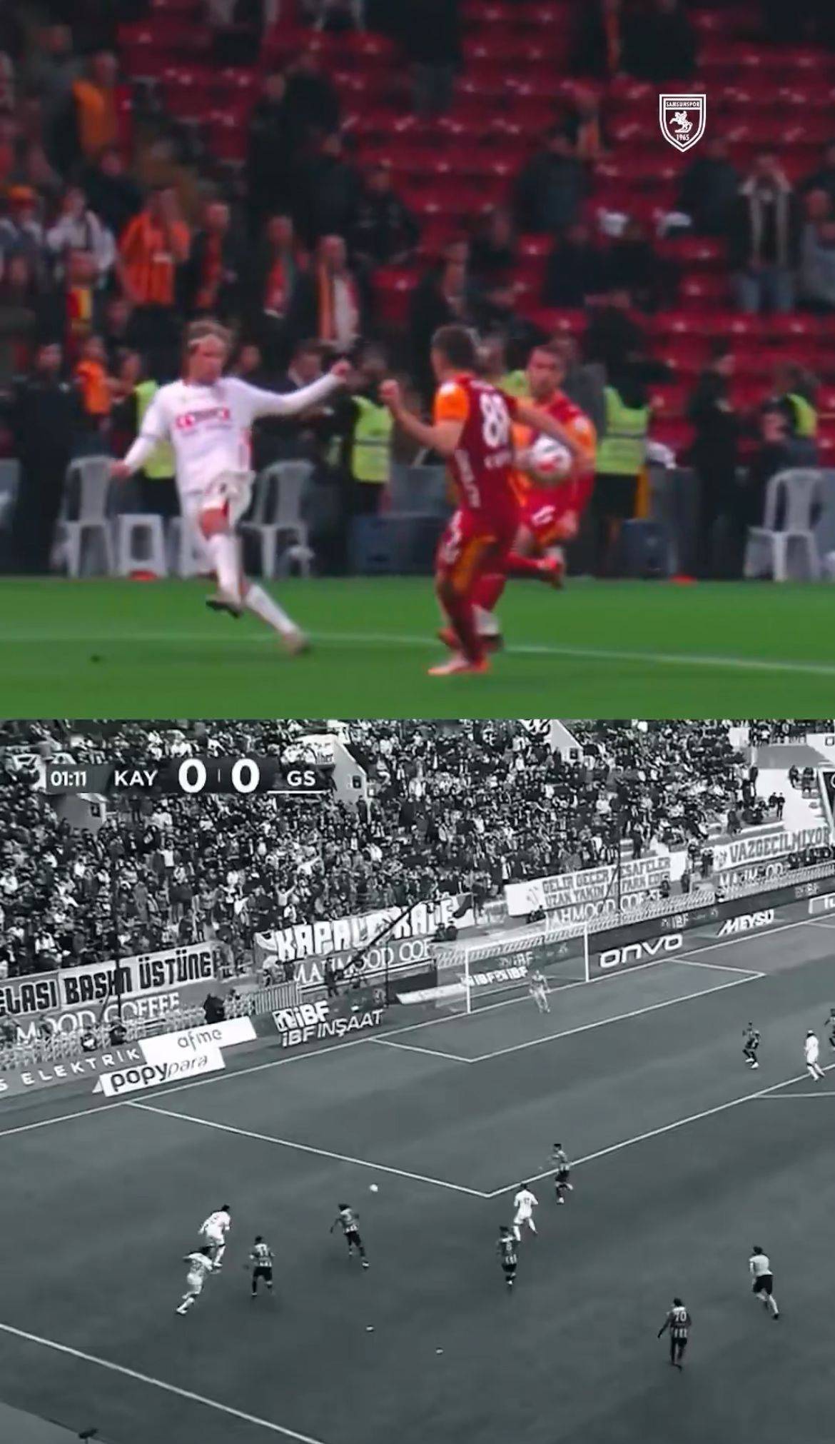 Samsunspor'dan Galatasaraylı penaltı paylaşımı