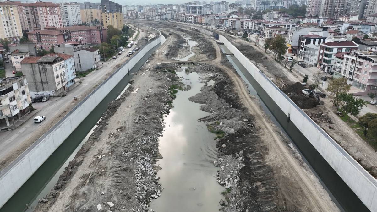 Samsun Mert Irmağı ıslahı çalışmaları devam ediyor