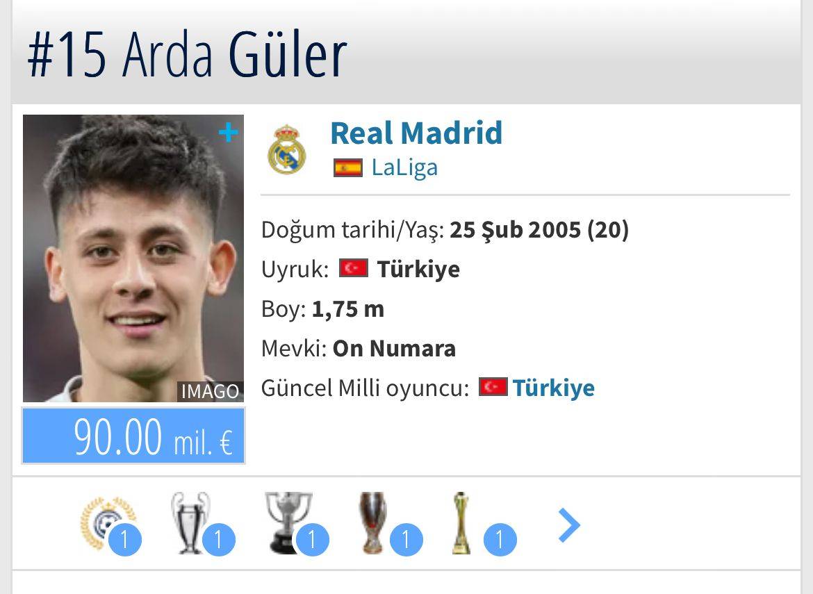 Arda Güler'in piyasa değeri kaç oldu?