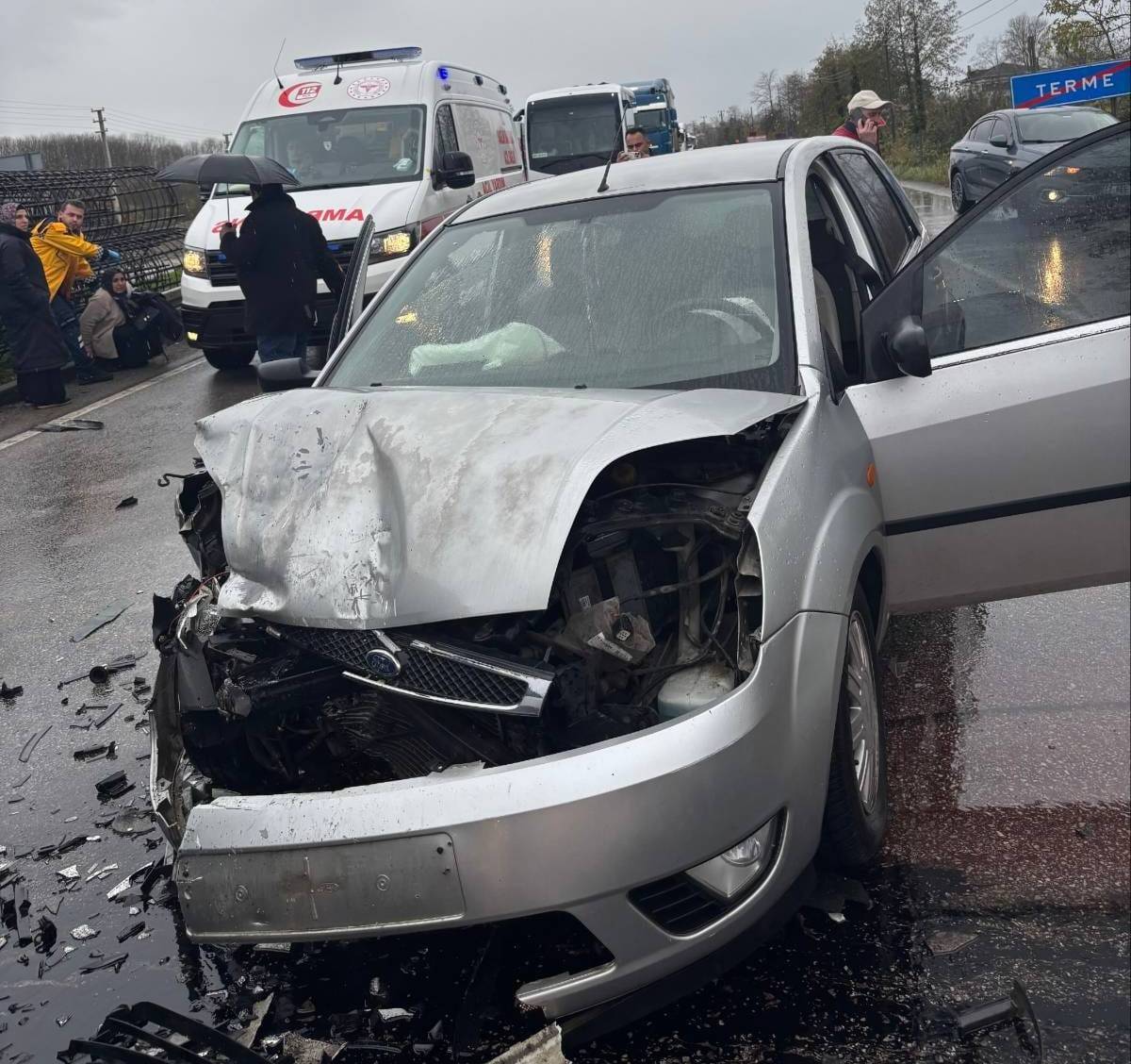 Samsun'da zincirleme trafik kazası: 6 yaralı