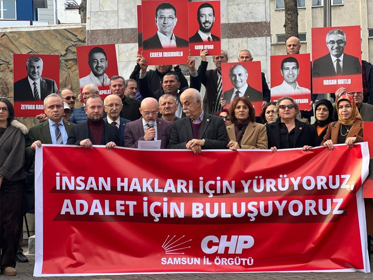 CHP Samsun İl Başkanı Mehmet Özdağ: Hakkı, adaleti ve umudu savunmaktan vazgeçmeyeceğiz