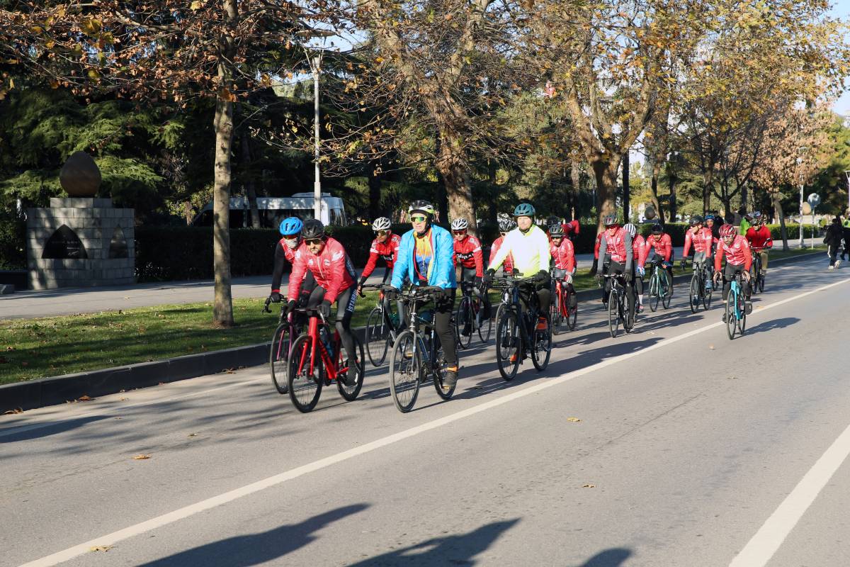 Sarıkamış şehitlerini anmak için yola çıkan bisikletliler Samsun'da