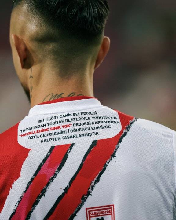 Samsunspor, özel çocukların Hayallerine Sınır Yok diyerek tasarladığı formalarla sahaya çıktı