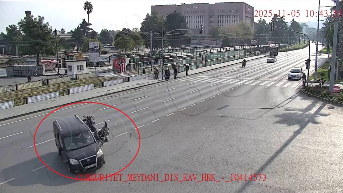 Samsun'da motosiklet kazaları artıyor! Kameralara yasıyan kaza görüntüleri