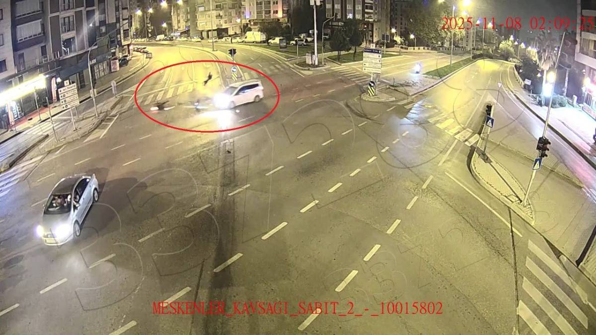 Samsun'da motosiklet kazaları artıyor! Kameralara yasıyan kaza görüntüleri